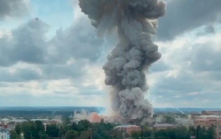 Появилось видео со взрывом на заводе под Москвой