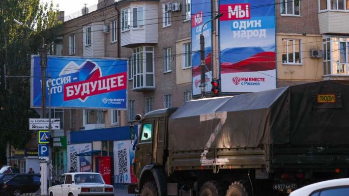 В Мелитополе для “единой россии” уже нарисовали путинский рейтинг поддержки (фото)
