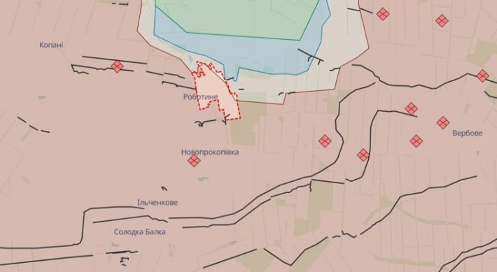 Украинские военные имеют успех в районе Роботино в Запорожской области