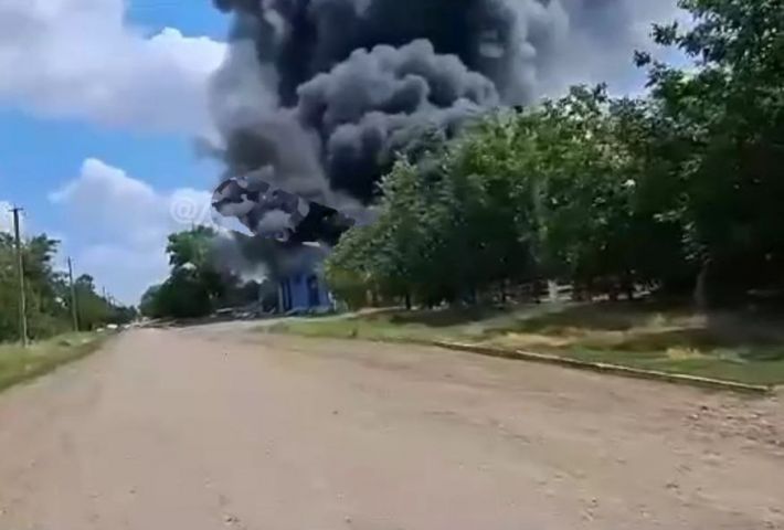 Оккупанты показали видео уничтожения командного пункта рашистов  в Токмаке