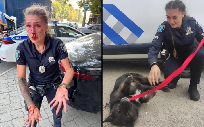 Нападение на полицейскую в Днепре юрист попытался "объяснить" тату на ее руке: фото и реакция в соцсети