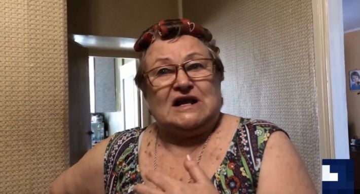 Оговорочка по Фрейду: рашистская плакальщица в Мелитополе сболтнула лишнего (видео)