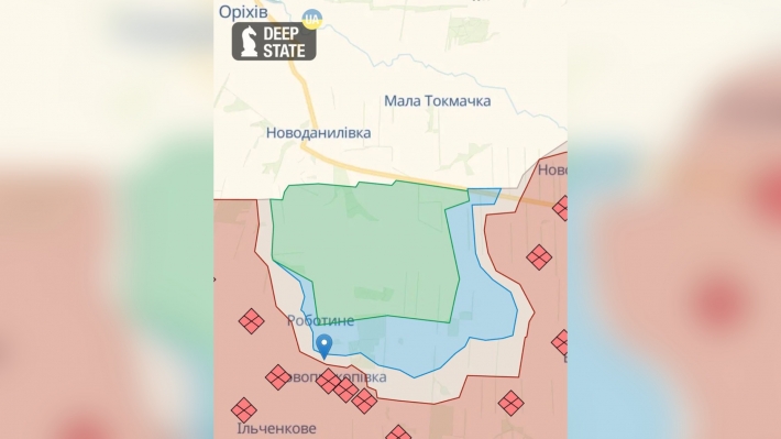 В Запорожской области ВСУ продвинулись дальше от Роботино