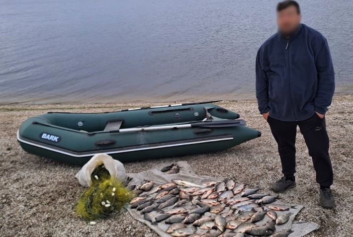 В Запорожье задержан браконьер - "нарыбачил" на 140 тысяч гривен (фото)
