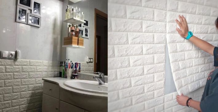 Бюджетный вариант отделки стен в ванной комнате