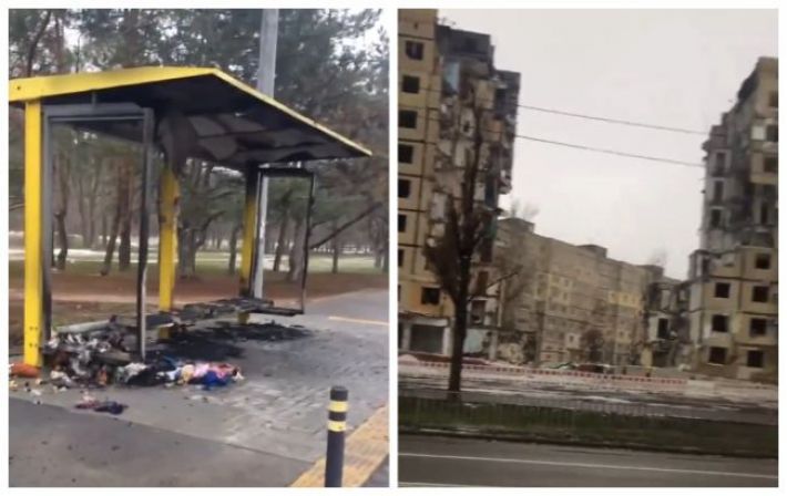 В Днепре неизвестные сожгли "народный мемориал" у разрушенного ракетой дома (видео)