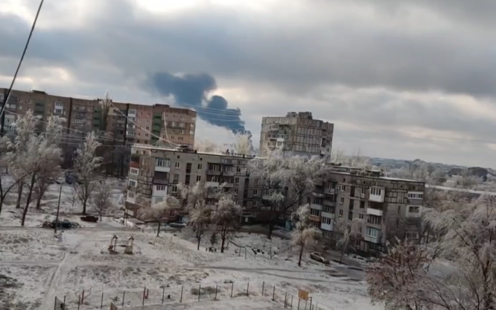 В Донецке "прилет" по военной базе оккупантов — видео