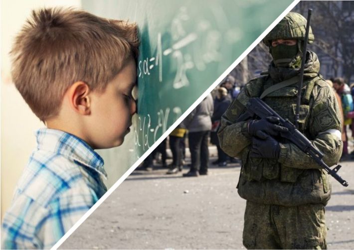 Оккупанты  в Мелитополе обыскивают детей в школе, а образование заменили "промывкой мозгов" (фото)