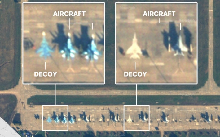 В Сети опубликовали новые спутниковые снимки авиабазы РФ: рисуют самолеты-приманки