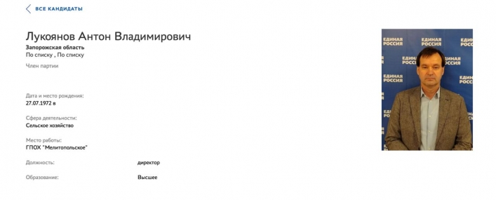 Оккупанты опубликовали реестр предателей Запорожской области с подробным досье на каждого 7