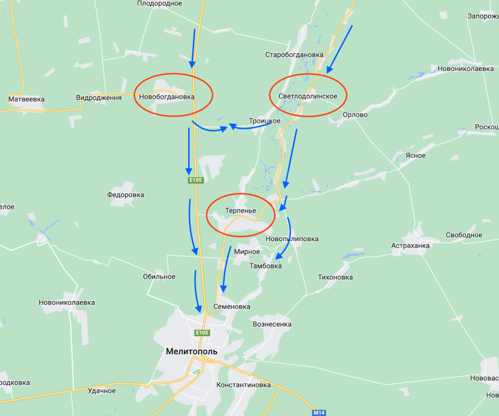 Контрнаступ ЗСУ на Мелітополь: експерт назвав ключові населені пункти для звільнення регіону 7