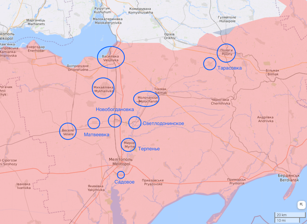 Контрнаступ ЗСУ на Мелітополь: експерт назвав ключові населені пункти для звільнення регіону 1