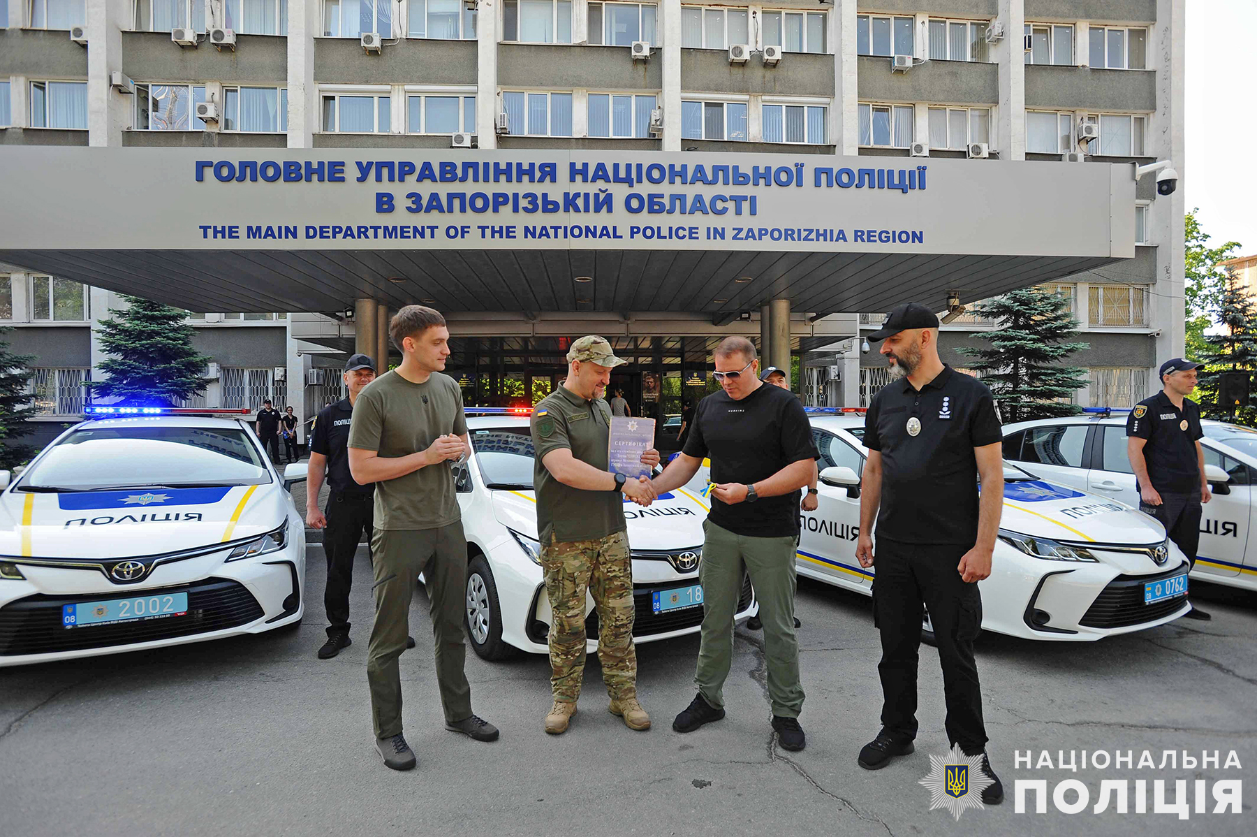 Полицейские Мелитополя получили  от городских властей новые служебные автомобили (фото)