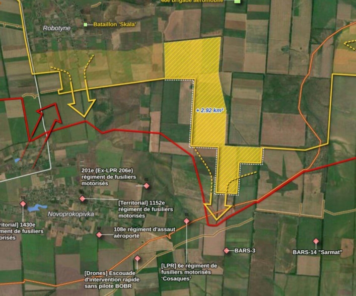 Силы обороны Украины продвинулись еще на полтора километра в районе Работино.
