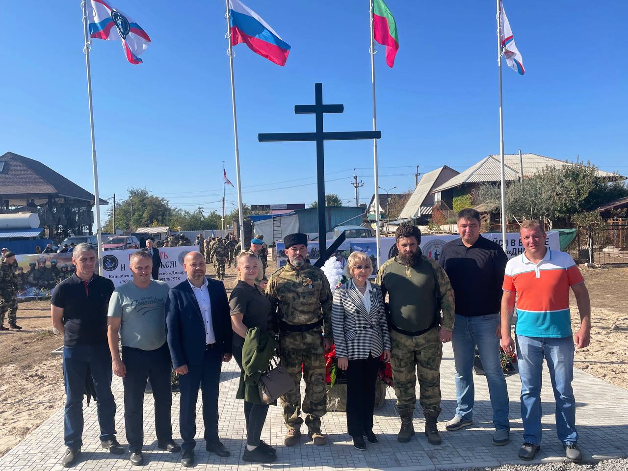 На Мелитопольщине предатели торжественно открыли братскую могилу 