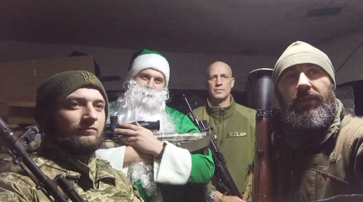 Новогоднее видеообращение с передовой от мелитопольских бойцов