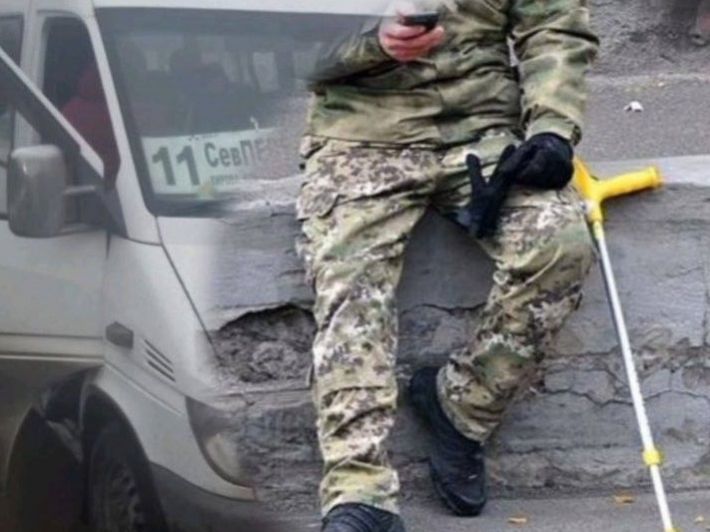 В Мелитополе водитель маршрутки отказался везти травмированного оккупанта