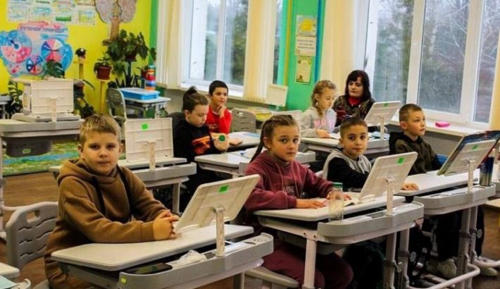 В громаде Запорожской области дети пошли в школу (фото)
