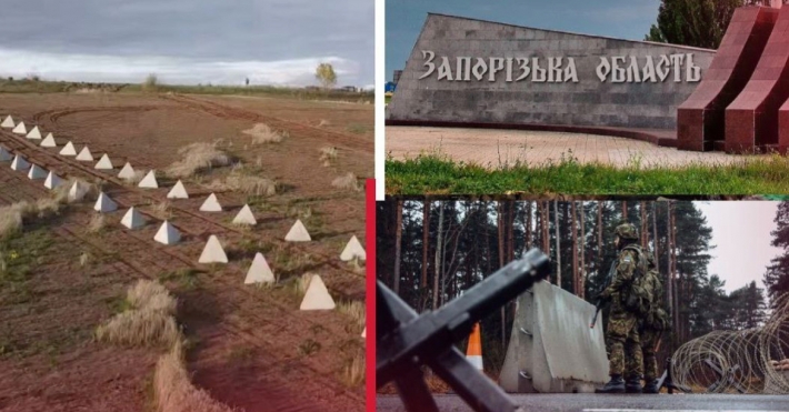 В Запорожской области замечены новые фортификационные сооружения