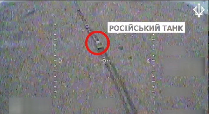В Запорожской области защитники уничтожили вражеский танк (видео)
