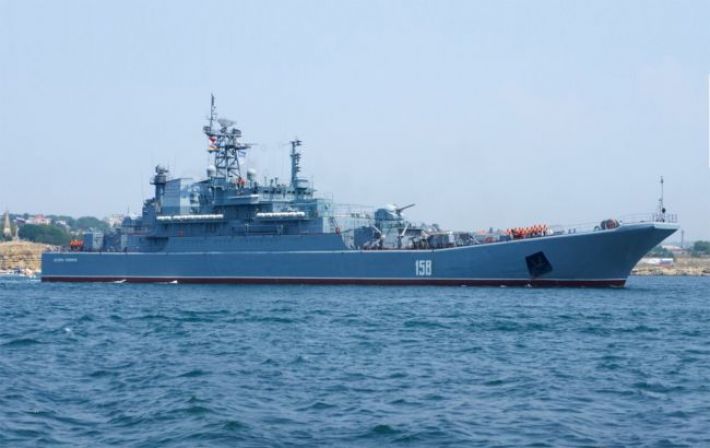 Появилось видео уничтожения российского корабля "Цезарь Куников"