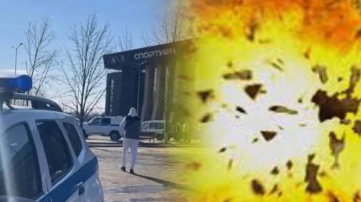 Появилось видео момента выстрела гранатомета в спортивной школе Мелитополя