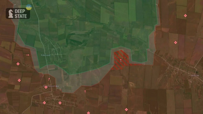 Враг продвинулся возле Ивановского и Вербового в Запорожской области - DeepState