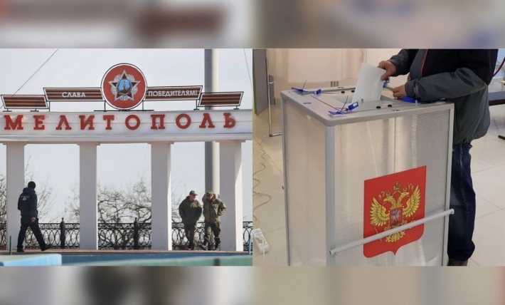 Пленные и погибшие тоже "голосуют" за путина: как россия проводит фейковые выборы на Мелитопольщине (фото, видео)