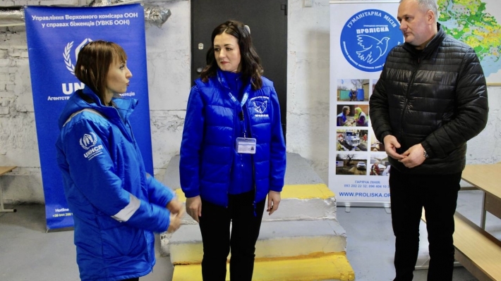 В Запорожье партнеры из миссии "Пролиска" при поддержке ООН присоединились к укомплектованию городских укрытий (фото)