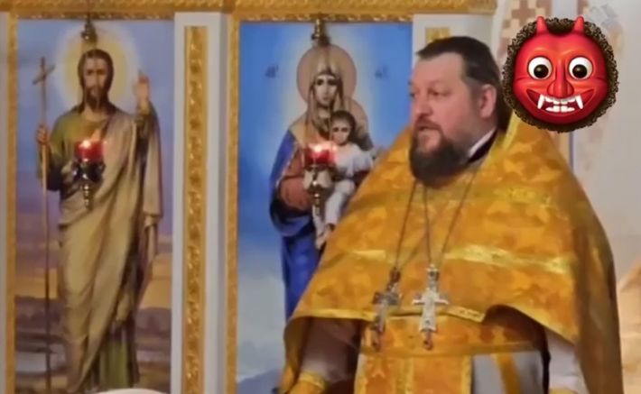 Крестом прибило? Поп предатель вывел в Мелитополе новую формулировку "православного человека"