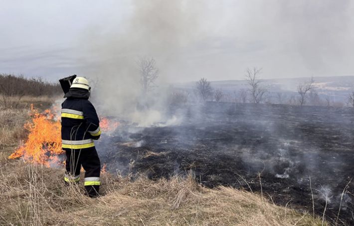 За прошедшие сутки на территории Запорожской области спасатели ликвидировали 13 пожаров в экосистемах (фото)