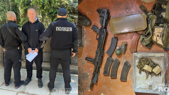 У жителя Запорізького району поліцейські вилучили вогнепальну зброю та боєприпаси