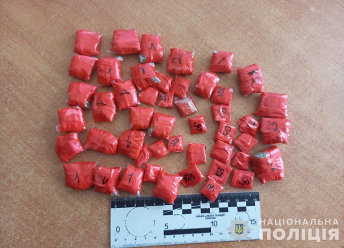 В Запорожье обнаружили на блокпосте мужчину с крупной партией наркотических веществ (фото)