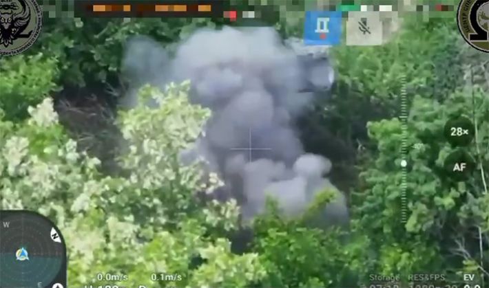 Защитники нанесли удар по враждебной позиции на Запорожском направлении (видео)