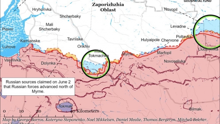 Ситуація на фронті: російські війська продовжують наземні атаки на заході Запорізької області