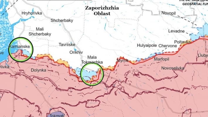 Аналитики о ситуации на Запорожском фронте: российские войска усилили атаки вблизи Каменского