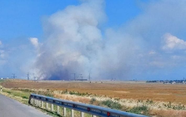 У Криму зафіксували пожежу на мисі Чауда: звідти окупанти запускають 