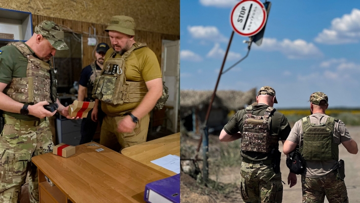 Руководитель полиции Запорожья Артем Кисько посетил прифронтовые населенные пункты Пологовщины
