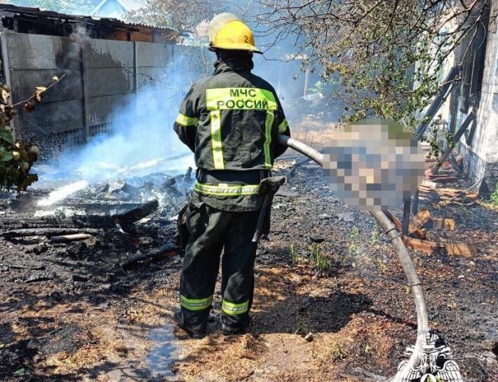 В Мелитополе при пожаре в частном доме погиб мужчина