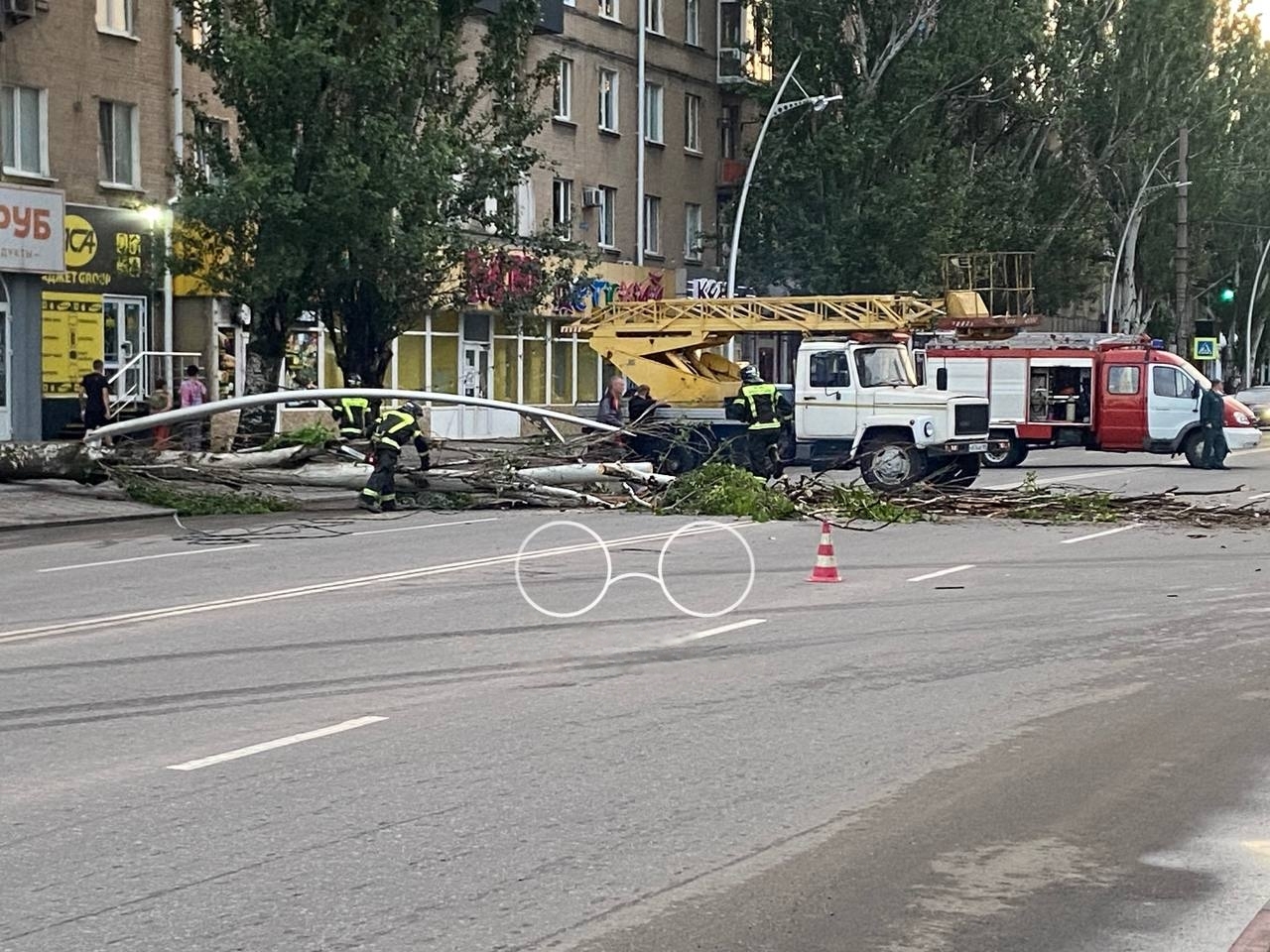 Мелитополь накрыл мощный ливень: город затопило, на центральном проспекте рухнули деревья (фото)