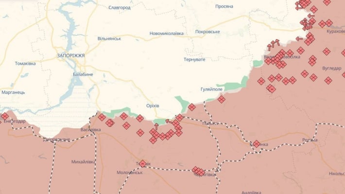 Россияне активизировали атаки на Запорожском фронте: более 70 штурмов за две недели