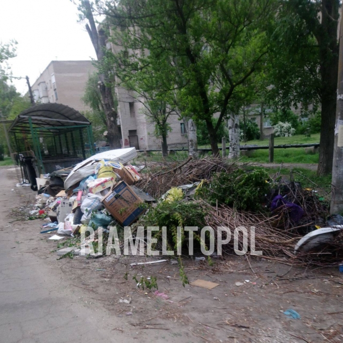 И пусть весь мир подождёт:  оккупанты в Мелитополе внедрили мусоровозы из будущего (фото)